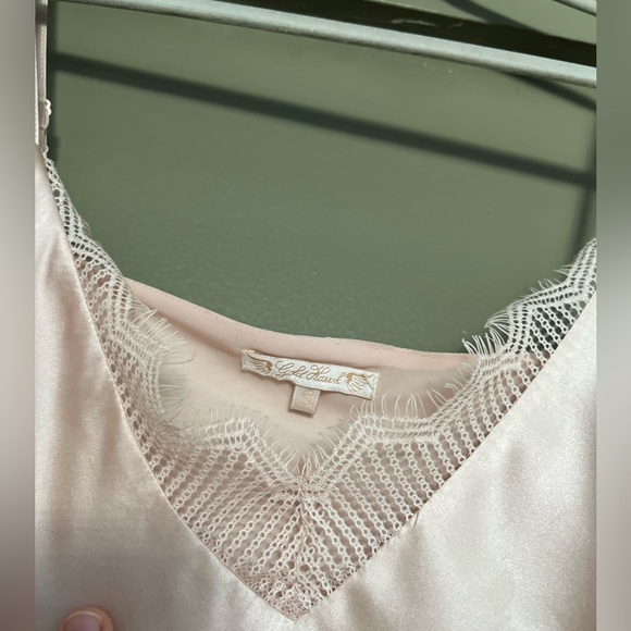 Gold Hawk pink lines silk cami S - Picture 6 of 8